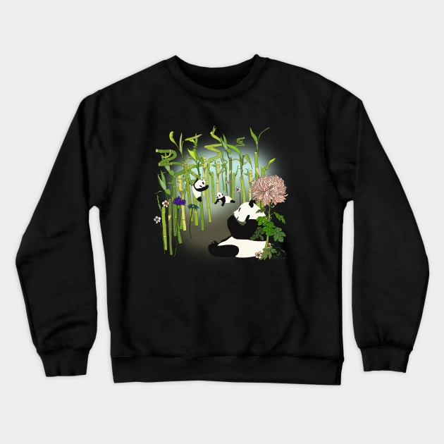 Panda's Playground Crewneck Sweatshirt by MAXLEE